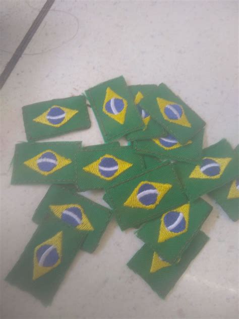 Kit Apliques Patch Bandeira Brasil S Termocolante No Elo Luciano