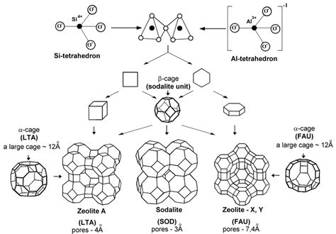 Examples Of Building Units And Pore Cage Sizes Of Three Zeolite