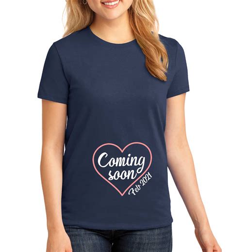 Coming Soon Pregnancy Announcement Shirt Personalized Babies