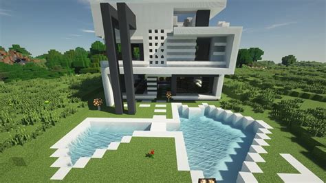 3 Floor Ultra Modern House Minecraft Map