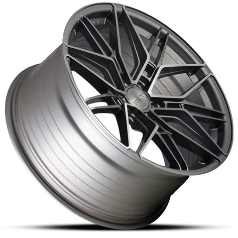 Varro VD45X Gloss Titanium Brushed PowerHouse Wheels Tires