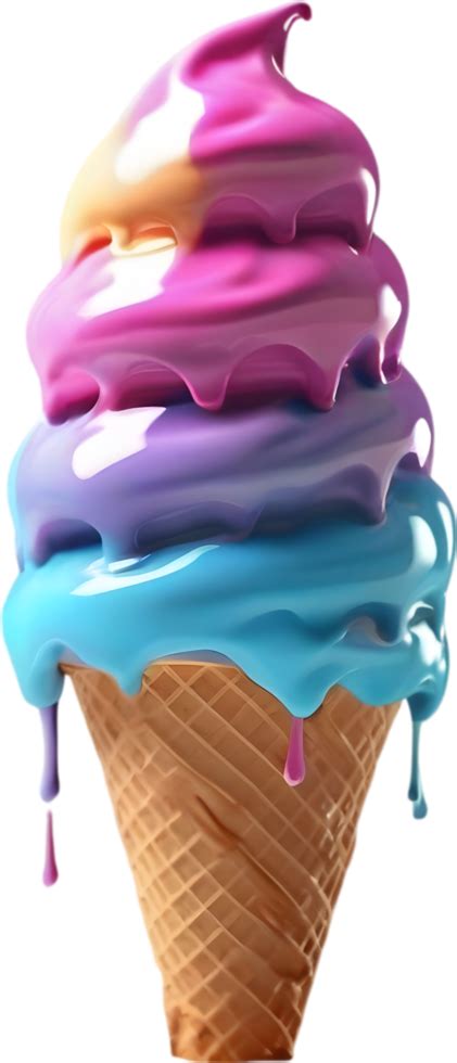 Picture Of Delicious Looking Melted Ice Cream Ai Generated 43273661 Png