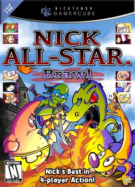 Nick All Star Brawl Smash Melee Cover Nickelodeon All Star Brawl