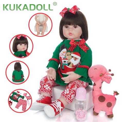 Kukadoll Inch Reborn Babies Doll Cm Cloth Body Stuffed Silicone