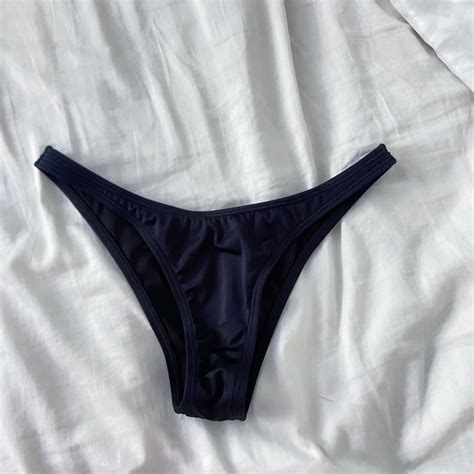 Cheeky Thong Black Victoria Secret Bikini Bottoms Depop