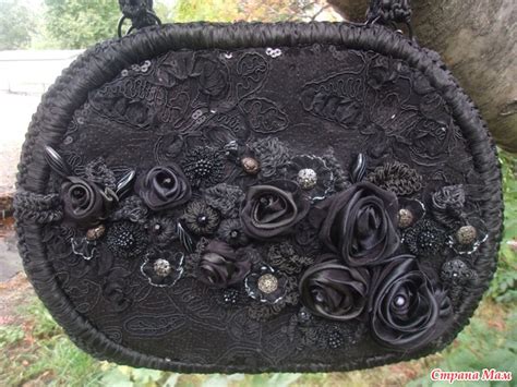 Сумочка из атласных лент "Ноктюрн" - Сумки &Co - Страна Мам