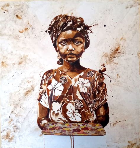 Meet The Nigerian Visual Artist Turning Coffee Into Fine Art ...