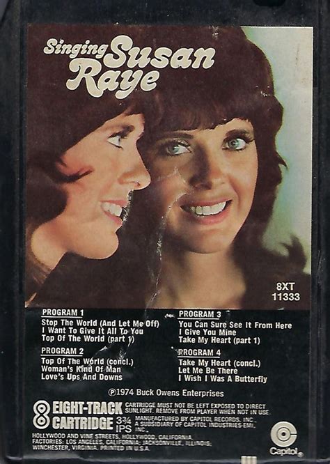 Susan Raye - Singing Susan Raye (1974, 8-Track Cartridge) | Discogs