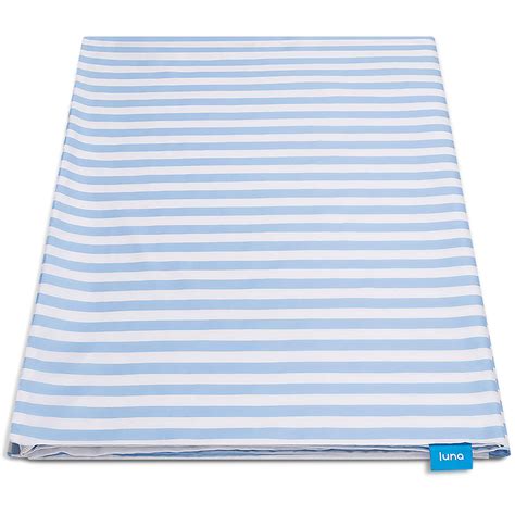 Cotton Weighted Blanket: Machine Washable | Luna - 15lbs Queen / Navy ...