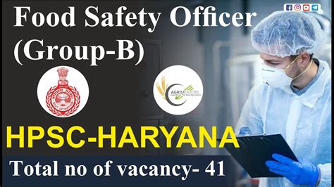 Food Safety Officer Group B Hpsc Haryana Total No Of Vacancy