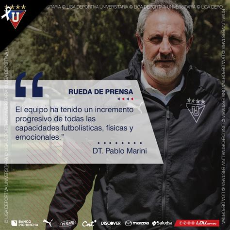 LDU Oficial On Twitter RuedaDePrensa Prof Pablo Marini