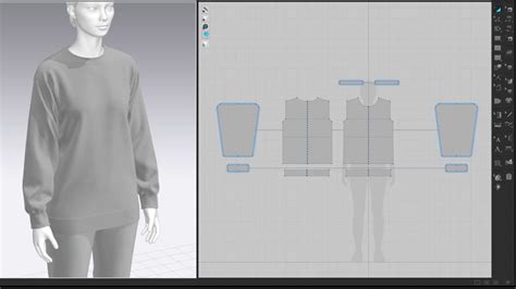 Drafting Women Crew Neck Sweater Marvelous Designer Clo Youtube