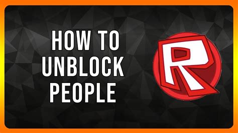 How To Unblock People On Roblox 2024 YouTube