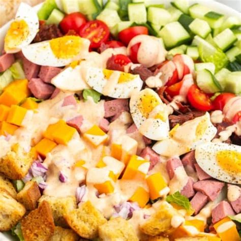 Classic Chef Salad Recipe Little Sunny Kitchen