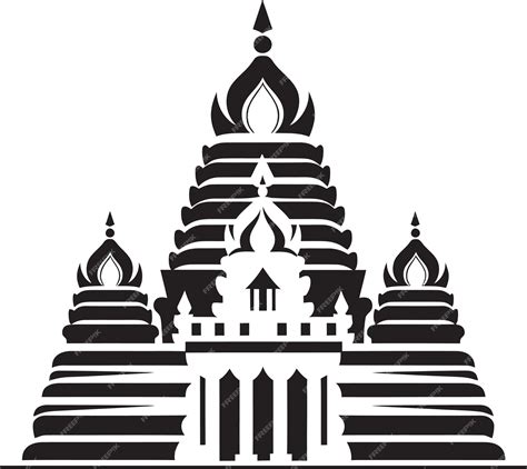 Premium Vector | Auspicious Architecture Indian Temples as Symbols of ...