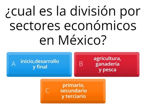 Division De Actividades Economicas En Mexico Cuestionario