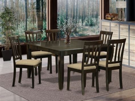 East West Furniture Parfait Piece Dining Set With Cushion Seat In