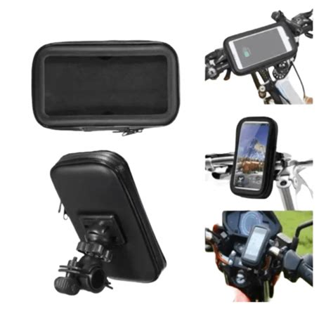 Suporte Case Capa Celular GPS À Prova D água para Guidão de Moto Bike