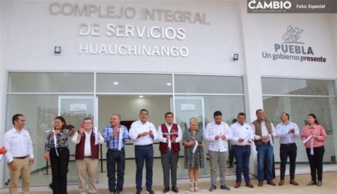 Sergio Salom N Inaugura El Complejo Integral De Servicios En Huauchinango