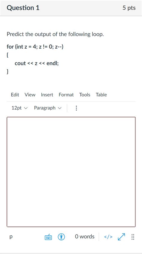 Solved Question 1 5 Pts Predict The Output Of The Following