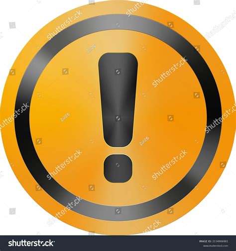 Yellow Warning Sign Vector Illustration Stock Vector (Royalty Free) 2134906981 | Shutterstock