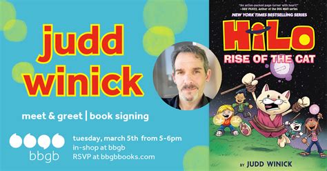 judd winick: rise of the cat (HILO #10) book signing — bbgb books