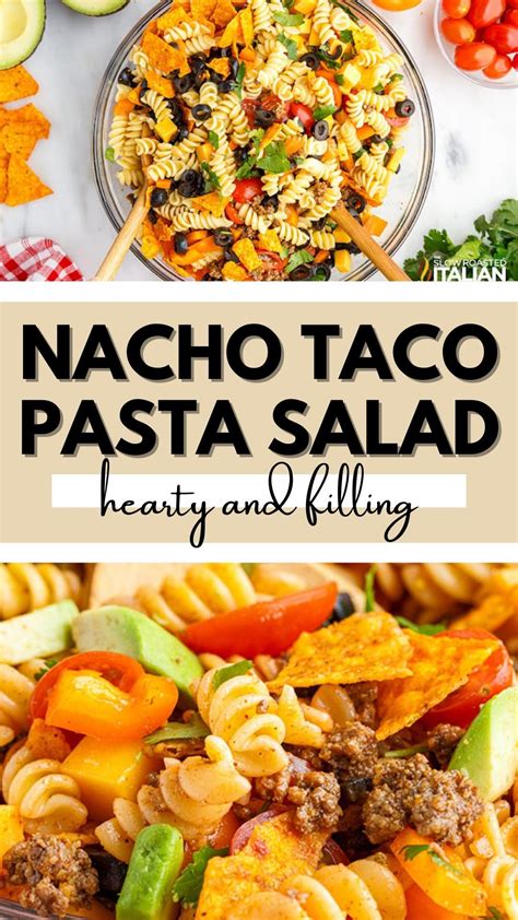 Nacho taco pasta salad – Artofit