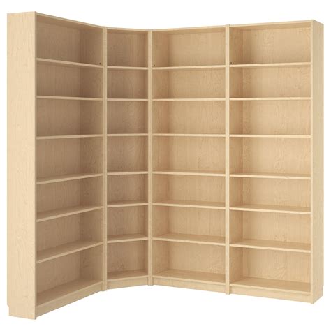 BILLY bookcase, birch veneer, 845/8/531/8x11x931/4" - IKEA