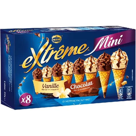 Mini Extrême Cônes Vanille Chocolat Chefcook