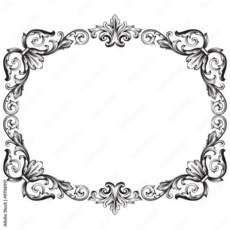 Floral Scroll Border