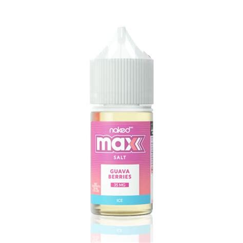 Líquido Naked Salt Guava Berries Ice MAX sabor intenso