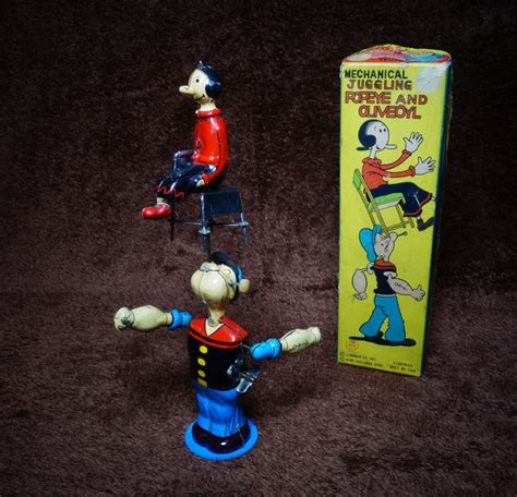 Mechanical Juggling Popeye And Olive Oyl