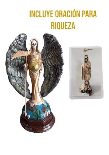 Santa Muerte Dorada Atrayente Riqueza Protección Oración en venta en