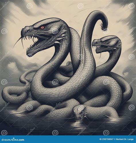 Hydra Monster, AI-generatet Stock Image - Image of monster, aigeneratet ...