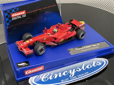 Carrera D132 30438 Ferrari F1 1/32 Slot Car, Lightly Used.