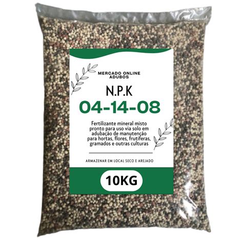 Kit Kg Adubo Fertilizante Para Plantas Em Geral Npk