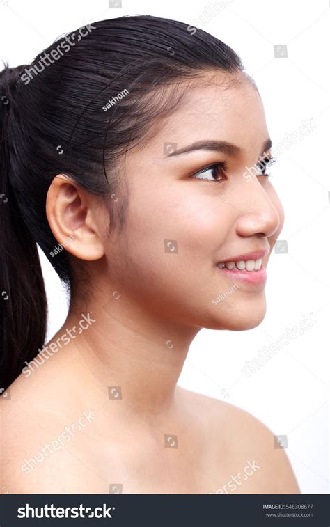 Closeup Picture Happy Smiling Asian Nude Stock Photo Shutterstock