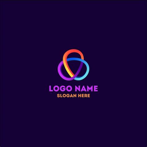 Premium Vector | Gradient color logo template 02