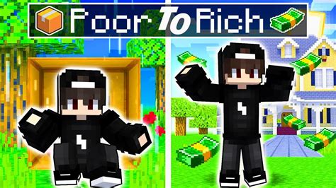 Going Poor To Rich In Minecraft Youtube