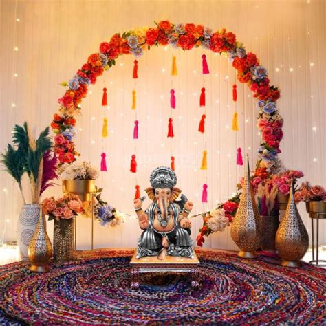 Welcome Bappa Home With Our Ganesh Chaturthi Flower Decorations | Delhi NCR