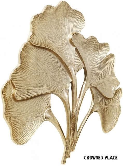 Metal Wall Art Ginkgo Leaf X Inches Living Etsy