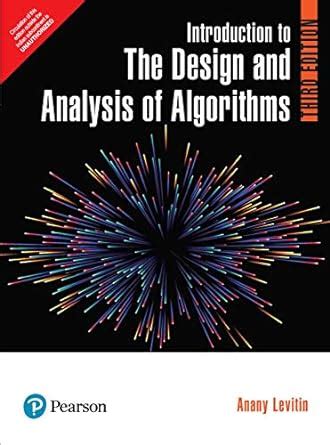 Introduction To The Design And Analysis Of Algorithms Amazon Br