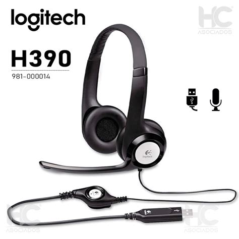 Auricular Logitech H390 981 000014 Conector Usb Sound Digital