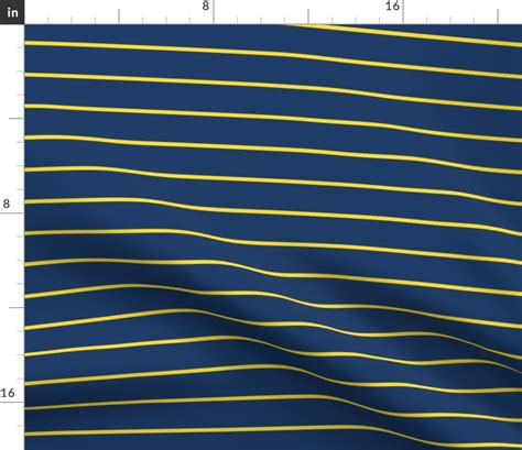 Blue and Yellow Stripes Fabric | Spoonflower