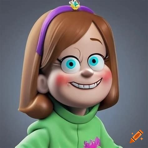 Portrait Of Enhanced Mabel Pines In Real Life Super Detailed K High