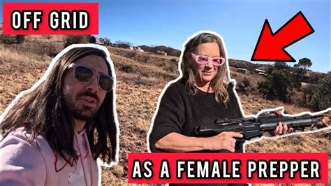 Living Off Grid As A Female Prepper Youtube