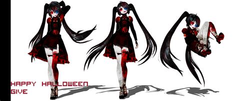 Happyhalloween Dltda Bloody Goth Miku By Thisiskenz On Deviantart