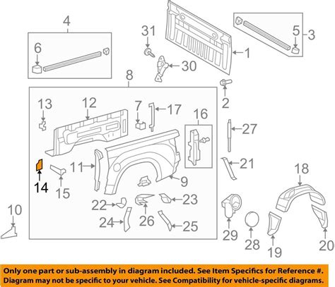 Exploring The Anatomy Of Toyota Tundra S Tailgate A Comprehensive Diagram