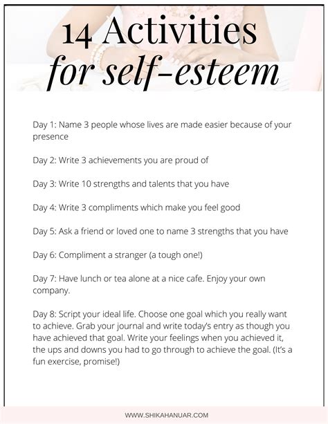 Free Printable Self Esteem Worksheets | Printable Worksheets