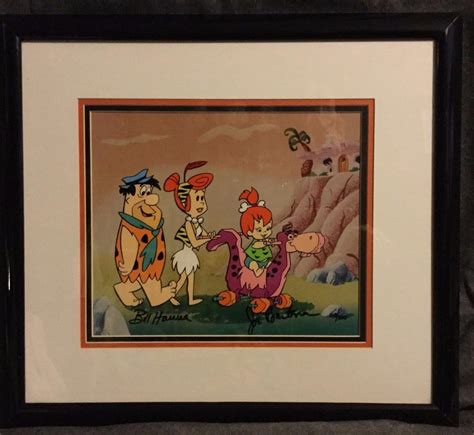 HANNA BARBERA, THE FLINTSTONES Family Signed CEL # 147 of 300 has COA ...